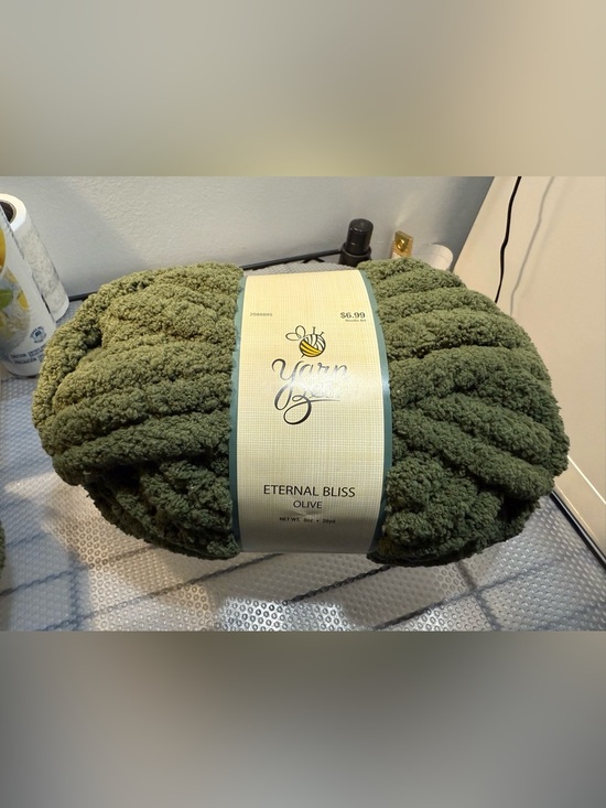 Yarn Bee Other - NWT Yarn Bee Eternal Bliss Jumbo Olive Yarn - 28 Yards (Lot of 3)